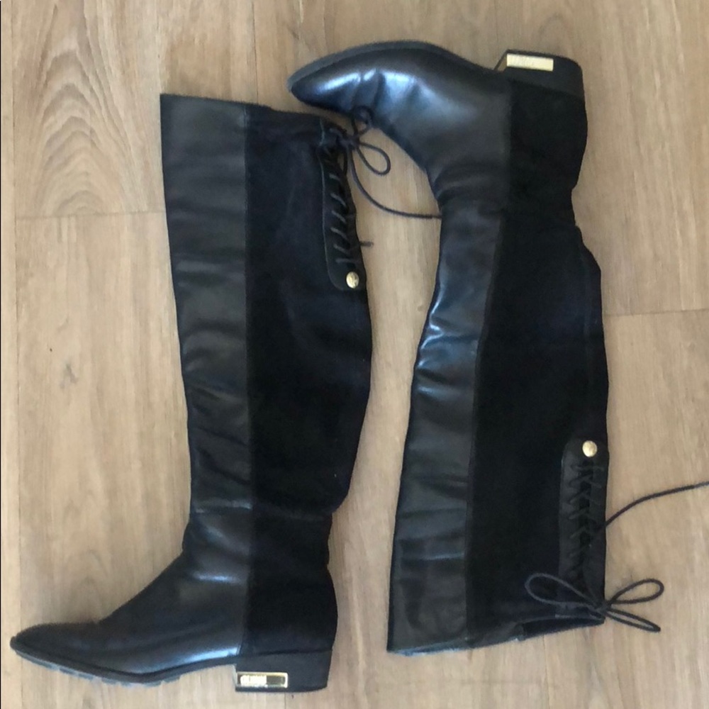 Guess over the knee black boots